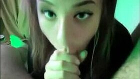 A sneaky girl delivers hot blowjob captured on Snapchat outdoors