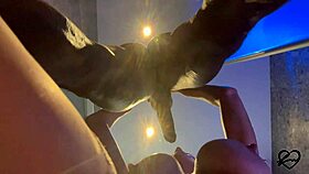 jason luv chokes brunette milf's throat before demolishing her tight pussy