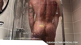 Clea Gaultier Seduces in Steamy Shower Bath with Wet Body Tease