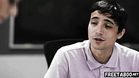 milf teacher watches ricky spanish anal pound cheerleader on classroom desk