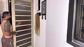 surprise homemade session where she spreads her big natural tits and wet pussy for a fresh cock after years