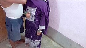 rustic indian girlfriend transitions from outdoor tease to intense indoor pussy pounding