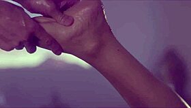 luca borromeo's erotic massage turns into sensual shaved pussy licking and natural tits play