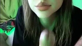 A sneaky girl delivers hot blowjob captured on Snapchat outdoors