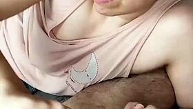 Intense Handjob Blowjob Cumplay Ignites Passionate Bedtime Desire