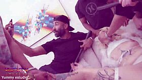 nympho kyra rams baseball bat up ass then endures five big cocks dap prolapse enemas