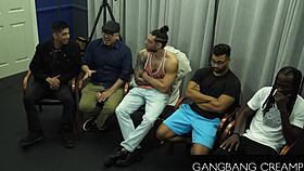 inked brunette lucia rossi endures hardcore gangbang creampie orgy