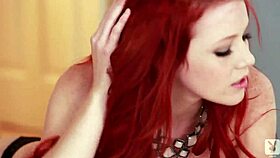 Elle Alexandra's Redhead Striptease Rips Clothes for Playboy