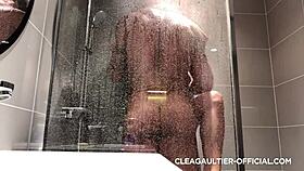 Clea Gaultier Seduces in Steamy Shower Bath with Wet Body Tease