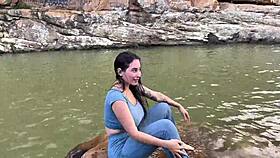 argentinian amateur anal pounding with stranger by the river for cash