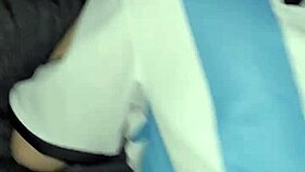 skinny teen creampied doggystyle after argentina australia match