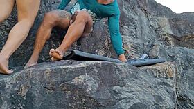 married brazilian gives pussy and ass to two guys mountainside