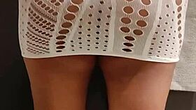 Husband Can't Resist Sexy Lingerie Wife Dishwashing