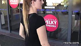 heart pounds as czech teen gets seduced and pov nailed in shop