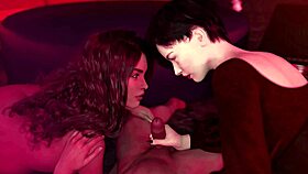 James, Vanessa, and Lucy team up for intense Lust Academy threesome action