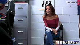 i crave sarah lace's ebony ass getting hardcore anal store inspection