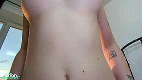 Fucking Juicy Redhead Girlfriend Hard in Shower While He's Out!