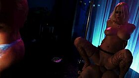 Big-Titted Blonde Strippers Pussies Drilled Wildly in Fuckfest