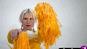 Lennon Elizabeth's Cheerleader Strip Ignites Pure Desire