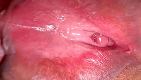 amateur shaved pink pussy close-up 336 days post virginity loss