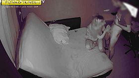 shh, the cheating milf sneaks neighbor in at night for creampie in her tight heels and stockings 😏💦