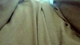 Milf fingers pussy to orgasm wearing pajamas