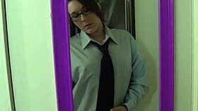 Sinn Sage's curvy secrets unfold in steamy mirror masturbation play.