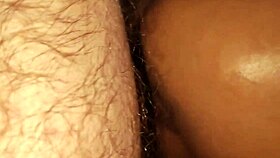 Blonde bikini babe with tan lines takes first bareback anal creampie and squirts wildly