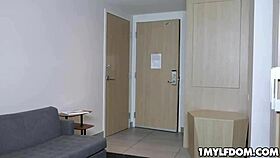 blindfolded blonde milf mysha mynx facefucked hard by big cock 💦