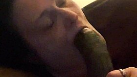 My mouth on this big black cock feels amazing as I deepthroat lick those balls