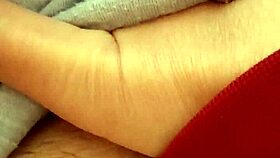 Milf fingers pussy to orgasm wearing pajamas