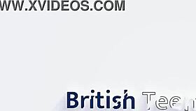 Blonde college student in lingerie gets fucked hard by teacher first time