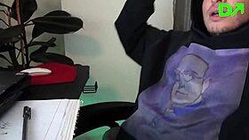 Sexy tattooed student skips trading for rough homemade pussy gaping fuck