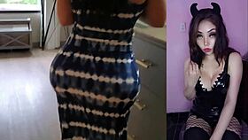 HORNY LATINA BIG ASS MOMMY IN TIGHT DRESS GETS POUNDED TO CREAMPIE ORGASM