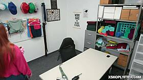 shoplifter aria carson pounded hard by security shoving fat cock in wet pussy