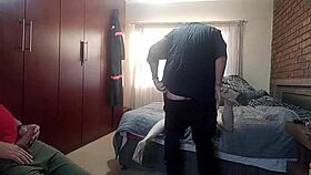 bigjoefuckalot nails curvy tattooed neighbor with dirty talk banana play