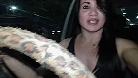 Back at the cinema for wild public doggystyle action with brunette latina