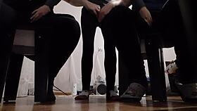 While I masturbated to my girlfriends they masturbated back to me intensely