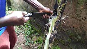 wanna join me for oiled sex with plantain right here in the garden babe?