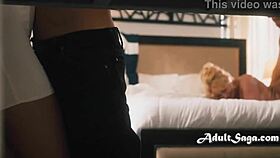 penny barber and ryan keely loosen up in group scene