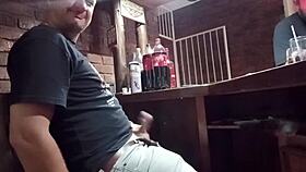 i get so horny playing with my throbbing cock secretly at work