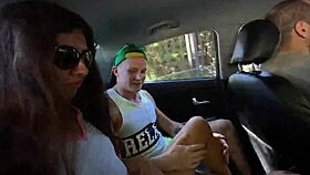 Lonely widow gets wild forest fuck from four horny guys 🔥🌳💦