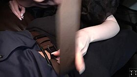 Hot Friend's Sloppy Bar Blowjob Leads to Restroom Pound