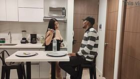 Curvy Colombian Babe's Big Ass Payment Leads to Hard Fuck and Mouth Cumshot!