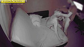 shh, the cheating milf sneaks neighbor in at night for creampie in her tight heels and stockings 😏💦