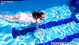 Yessica Bunny dives underwater post contractions