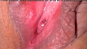 amateur shaved pink pussy close-up 336 days post virginity loss