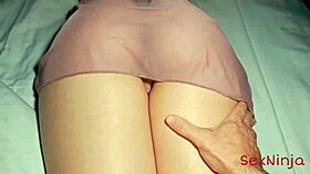 Horny mature milf welcomes late night fingering and squirting in her bedroom