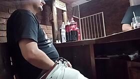 i get so horny playing with my throbbing cock secretly at work