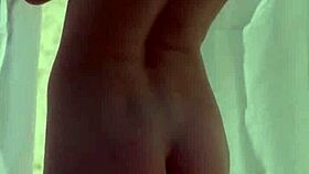 Tiny Blonde Strips Garden Posing Petite Pussy Tease